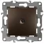 Розетка TV проходная, Эра12, бронза, 12-3102-13