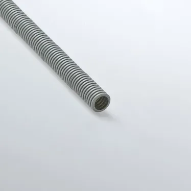 Труба гофрированная 25мм ПВХ серая с зондом легкая