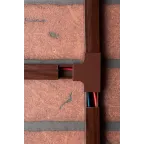 Угол T-образный (20х10) (4 шт) Plast под темное дерево