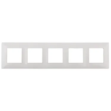 Рамка на 5 постов, Эра Elegance, белый, 14-5005-01