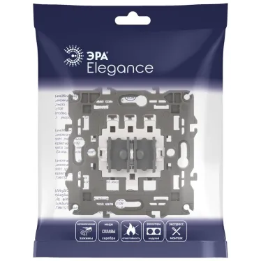 Переключатель для жалюзи (кноп), 10АХ-250В, Elegance, механизм (10/100/3000) 14-1110-99