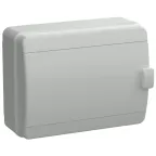 Корпус пластиковый навесной на 18 модулей КМПн-18 IP65 TEKFOR серая непрозрачная дверь