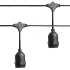 Гирлянда Белт-лайт Евро на подвесах 13м 20 патронов Е27 IP65 черный