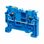 Клемма проходная 2,5 кв.мм push-in OptiClip CP-2,5-I-BU-24A-(0,2-2,5)-синий