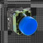 Лампа сигнальная BV66 синяя с подсветкой