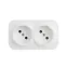 Quteo розетка двойная без заземления без шторок 16 A 250 В IP 20 Белая