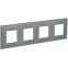 SKANDY Рамка 4-местная SK-F04Gr серый IEK