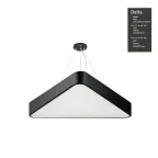 Светильник светодиодный Geometria Delta SPO-151-B-40K-030 30Вт 4000К 2900Лм IP40 600*600*80 черный подвесной