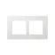 Рамка двухместная Scudo белый