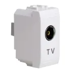 BRAVA Розетка телевизионная TV проходная без согласующего сопротивления белая