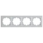Рамка на 4 поста, СУ, Solo, белый, 4-504-01