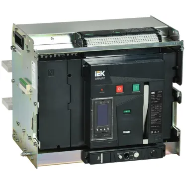 Выключатель автоматический воздушный ARMAT выдвижного исполнения 4P типоразмер E 100кА 3200А расцепитель TY с комплектом аксессуаров 220В: мотор привод катушка включения катушка отключения