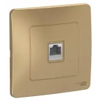 BLANCA скрытой установки розетка компьютерная RJ45, титан