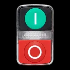 Механизм кнопки исполнительный XB4 'пуск-стоп' с выпирающим стопом возвратный без фиксации с подсветкой PROxima