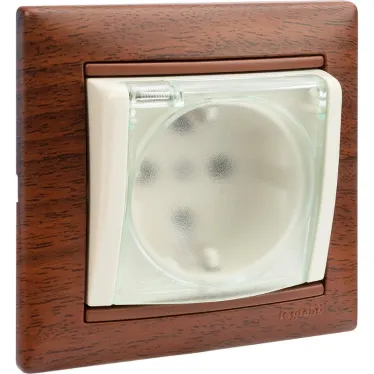 Рамка VALENA 1 пост тонированное дерево