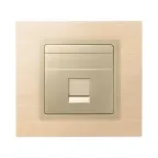 Адаптер на 1 RJ45(12) 75528-, 75540-, 75541-, 75544-39, шторка, S82,82N, шампань