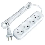 Удлинитель 'Эксперт' 4 гнезда 2 метра 10А/2.2кВт без заземления ПВС 2х0.75 PROxima