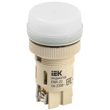 Лампа ENR-22 сигнальная белая с подсветкой неон 240В