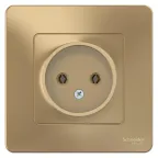 BLANCA скрытой установки розетка без заземления без шторок 16А, 250В, титан