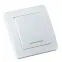 Переключатель одноклавишный скрытый с индикацией белый 10А
