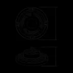 Светильник светодиодный промышленный ДСП 200 Вт 24000 лм 5000К AC 220В IP65 D310х88мм стекло угол 120 грд UFO Gauss