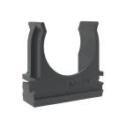 Держатель с защелкой д.25мм черный