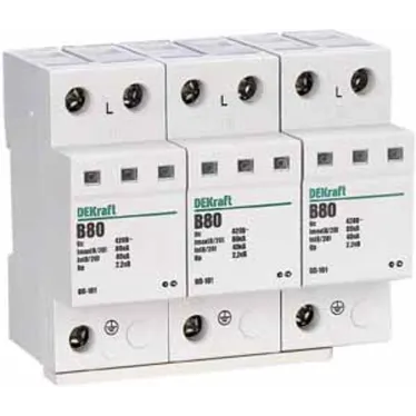 Ограничитель перенапряжения трехполюсный ОП-101 3п 80кА B