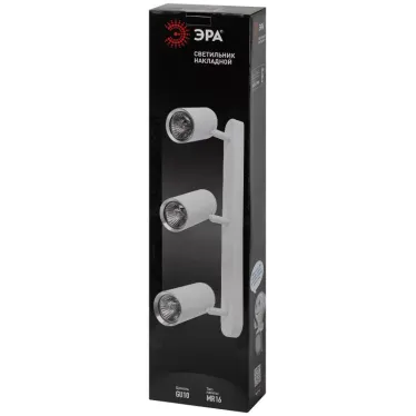 Светильник настенно-потолочный спот OL35-3 WH MR16 GU10 IP20 белый хром