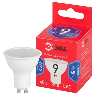 Лампа светодиодная LED MR16-9W-865-GU10 R (диод, софит, 9Вт, хол, GU10) (10/100/4000)