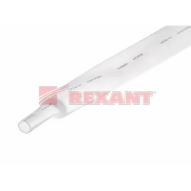 Термоусаживаемая трубка 22,0 11,0 мм, белая, упаковка 10 шт. по 1 м, REXANT