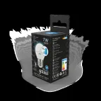 Лампа светодиодная LED 7 Вт 550 лм 4100К шар P45 нейтральный E27 AC 220В шаговое диммирование выключателем Black Gauss