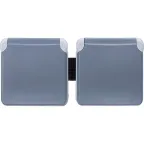 Розетка 2х2К+З - горизонтальная - немецкий стандарт - Программа Plexo - серый - 16 A - 250 В