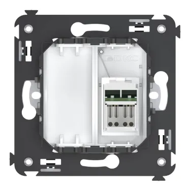 Avanti Розетка RJ-45 в стену, 5e одинарная, ''Белое облако''