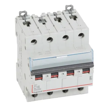 Выключатель автоматический четырехполюсный 16А C DX3 10kА/16kА