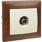 VALENA Розетка телевизионная TV звезда в рамку слоновая кость 1.5дБ