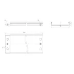 Лоток неперфорированный металлический 35х200х3000-0.8 мм (12м)