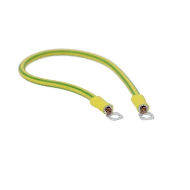 Перемычка медная сеч. 10 мм2, с наконечниками под винт М6, в комплекте с метизами HDZ, L 500 мм