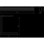 Светильник LINER/S DR LED 1500 TH W 4000K
