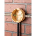 Коробка распаячная КМР-040-038 с крышкой (73х43) 4 мембранных ввода светлое дерево IP54 PROxima