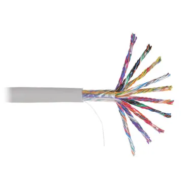 Витая пара U/UTP кат 5E 50х2х24AWG solidPVC 305м серый