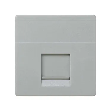 Адаптер на 1 RJ45(12) 75528-, 75540-, 75541-, 75544-39, широкий, шторки, S27, серый