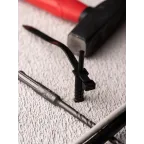 Хомут дюбельный 7х150 черный (50шт) PROxima