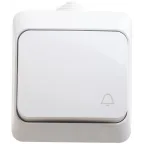 ЭТЮД Выключатель одноклавишный наружный IP44 белый