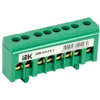 Шина PE земля корпусный изолятор на DIN-рейку ШНИ-6х9-8-К-З