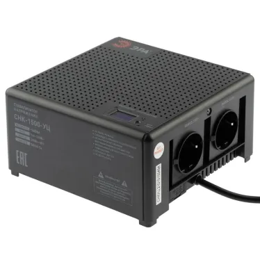 Стабилизатор напряжения CНК-1500-УЦ компактный универсальный, 140-260В/220В, 1500ВА