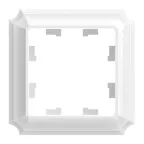 ATLASDESIGN ANTIQUE 1-постовая рамка, БЕЛЫЙ