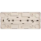 ЭТЮД Розетка тройная открытой установки без заземления со шторками 16А 250B, кремовый