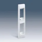 Рамка узкая с суппортами на два узких модуля для скрытого монтажа, S82C, алюминий