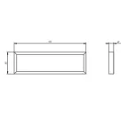Светильник светодиодный SPO-950-3-65K-018 18Вт 6500К 1890Лм IP40 595х180х40 матовый