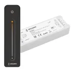 Диммер SMART-SET-PWM-102-72-MIX-SUF Black (12-24V, 2x5A, ПДУ LINE, 2.4G) (IARL, IP20 Пластик, 5 лет)